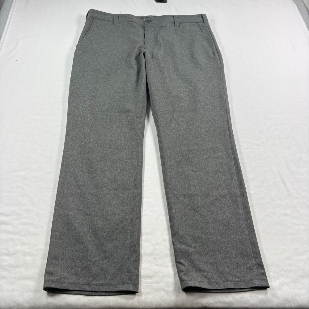 Bluffworks Pants Mens 36x30 Gray Gramercy Chino Stretch Tech Casual Tailored Fit